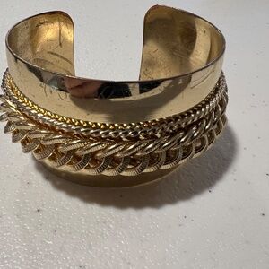 Goldtone cuff bracelet